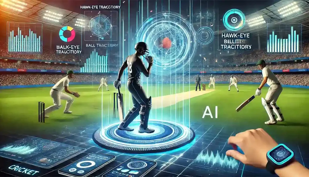 AI revolutionizing cricket with futuristic technology.