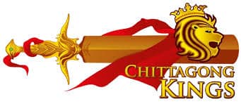 Chittagong Kings logo for BPL 2025 featuring an elegant and royal design in team colors.