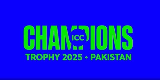 ICC Men's Champions Trophy 2025 squad cover photo featuring all eight participating teams and official tournament logo.