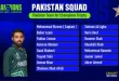 The official 15-player squad for Pakistan's ICC Champions Trophy 2025