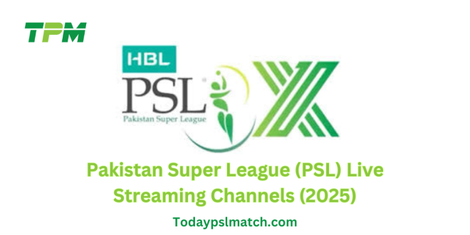 Pakistan Super League (PSL) 2025 live streaming guide with TV channels and online platforms.