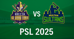 Quetta Gladiators vs Multan Sultans PSL 2025 Match Poster