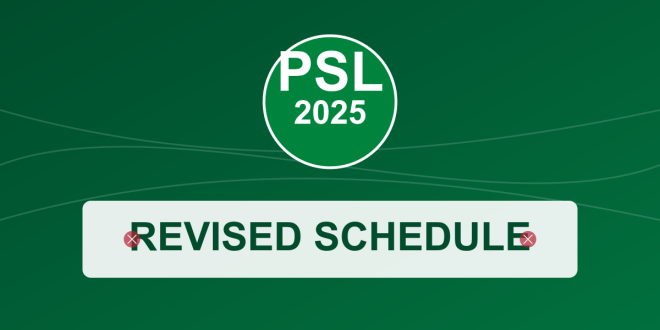 Revised PSL 2025 schedule
